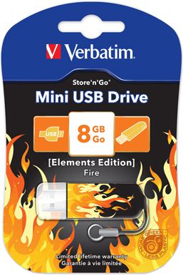 Verbatim 8Gb Store n Go Mini Elements Fire (оранжевый)