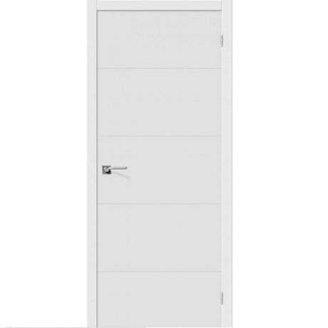 Дверь межкомнатная эмалированная коллекция Flex, Граффити-2, 2000х900х40 мм., глухая, Белый (К-23)