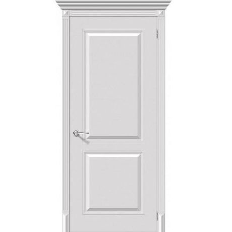 Дверь межкомнатная эмалированная коллекция Flex, Блюз, 2000х800х40 мм., глухая, Белый (К-23)