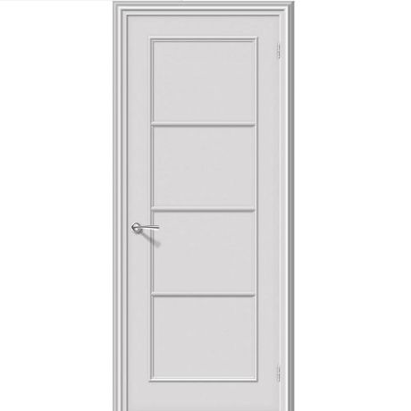 Дверь межкомнатная эмалированная коллекция Fix, Ритм, 2000х600х40 мм., глухая, Белый (К-33)