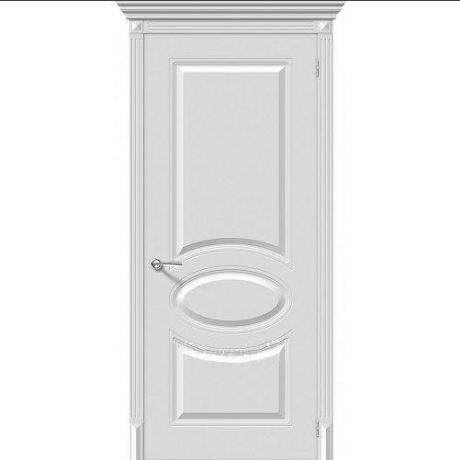 Дверь межкомнатная эмалированная коллекция Flex, Джаз, 2000х900х40 мм., глухая, Белый (К-23)