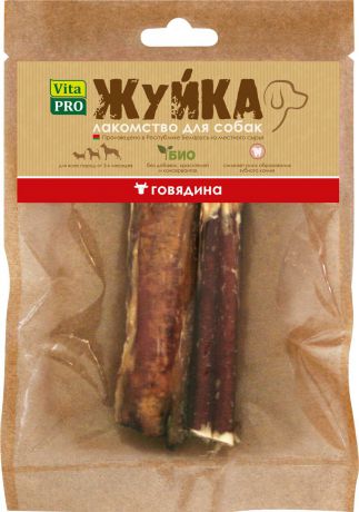 Лакомство для собак сушеное Vita Pro Жуйка Корень бычий, резаный, 11 см, 2 шт