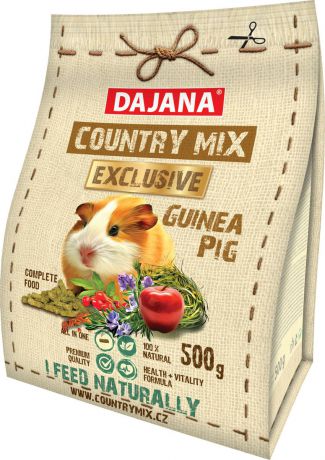 Корм сухой Dajana Exclusive, для свинок, для взрослых, DP412J, 500 г