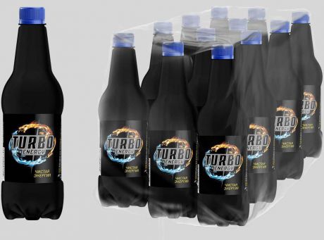Энергетический напиток Напитки из Черноголовки Turbo Energy, 12 шт по 500 мл