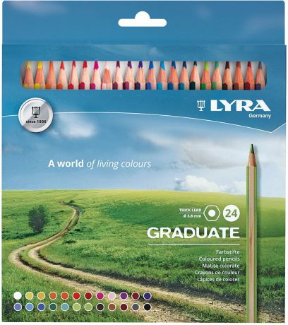 Lyra Набор цветных карандашей Graduate 24 шт L2871241