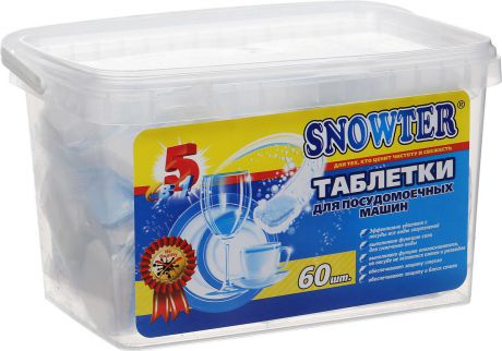 Таблетки для посудомоечных машин Snowter, 601-2-2153, 60 шт