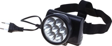 Налобный фонарь Black Beats, 7 LED, 600985, черный