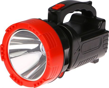 Ручной фонарь, LED, 3 режима, 3110079, черный, красный