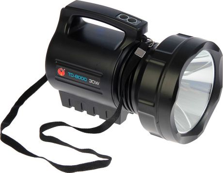 Ручной фонарь td-8000, светодиодный, диод t6, 30W, 3 режима, 3138723, разноцветный