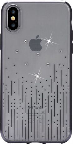 Чехол для сотового телефона Devia Meteor Soft case Gun Black для Apple iPhone X, черный