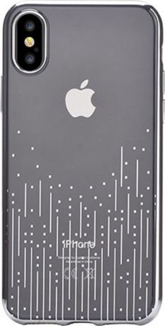 Чехол для сотового телефона Devia Meteor Soft case Silver для Apple iPhone X, серебристый