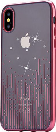 Чехол для сотового телефона Devia Meteor Soft case Red для Apple iPhone X, красный