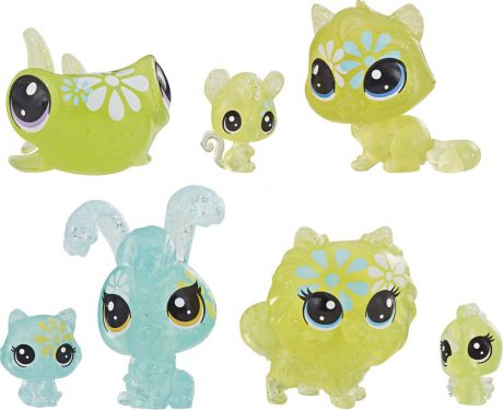 Игровой набор Littlest Pet Shop Core 7 Цветочных Петов, E5149EU4, цвет: зеленый