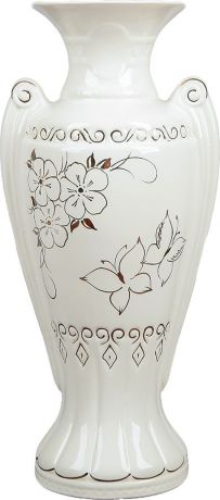 Ваза Керамика ручной работы "Амрита", 2746396, белый