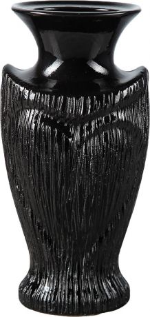 Ваза Керамика ручной работы "Амур", 3554998, черный
