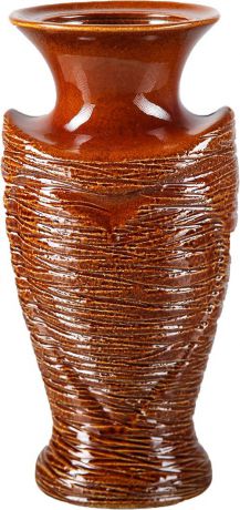 Ваза Керамика ручной работы "Амур", 3554996, коричневый