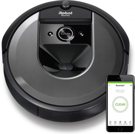 Робот-пылесос iRobot Roomba i7, i715840RND, серый, черный