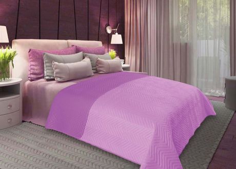 Покрывало Amore Mio Soft QM Sharp 2022, 3944, фиолетовый, 200 х 220 см