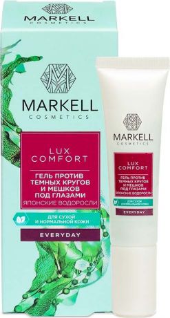 Гель Markell Everyday Lux Comfort Японские водоросли, против темных кругов и мешков под глазами, 10 мл