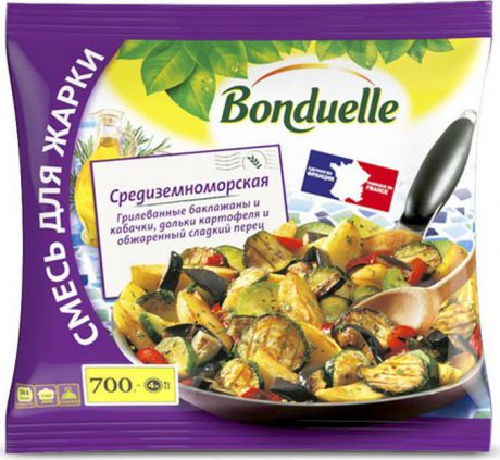 Готовые блюда замороженные Bonduelle смесь для жарки Средиземноморская, 700 г