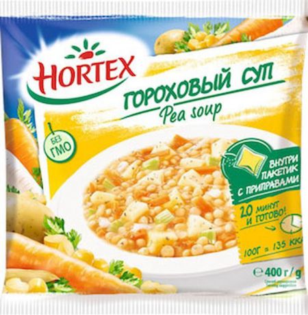 Суп замороженный Hortex Гороховый, 400 г