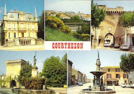 Почтовая открытка "Courthezon". Франция, вторая половина ХХ века