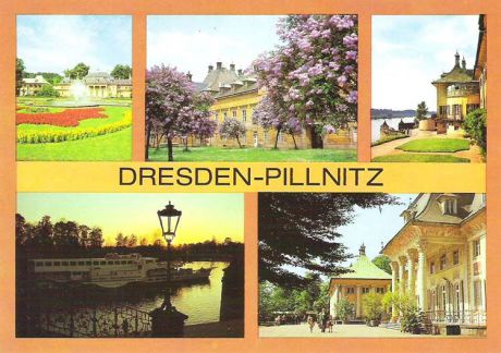 Почтовая открытка "Dresden-Pillnitz". Германия, вторая половина ХХ века