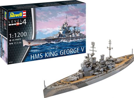 Сборная модель Revell "Линкор HMS King George V", 05161R