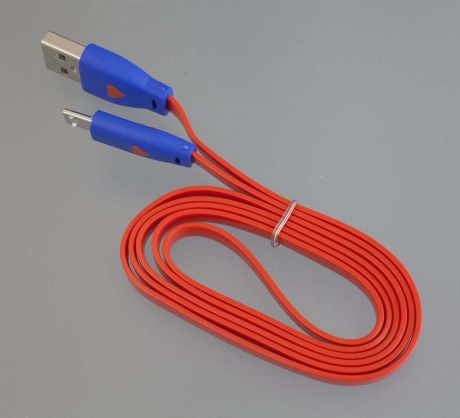 Кабель Pro Legend Micro USB светящийся, PL1329, красный, 1 м