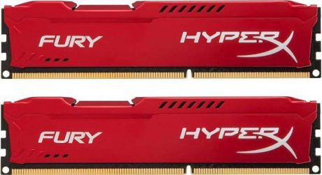 Комплект модулей оперативной памяти Kingston HyperX Fury DDR4 DIMM, 16GB (2х8GB), 3466MHz, CL19, HX434C19FR2K2/16, red