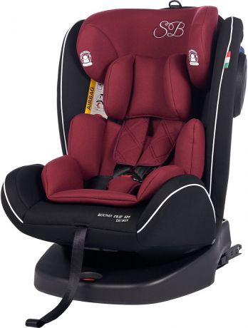 Автокресло Sweet Baby Round Trip SPS Isofix от 0 до 36 кг, 419097, бордовый, черный