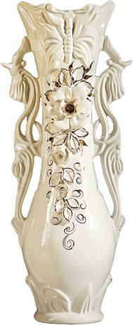 Ваза Керамика ручной работы "Бабочка", 3520350, белый