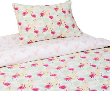 Комплект постельного белья Этель Этелька "Розовые сны", 2378745, разноцветный, наволочка 50x70
