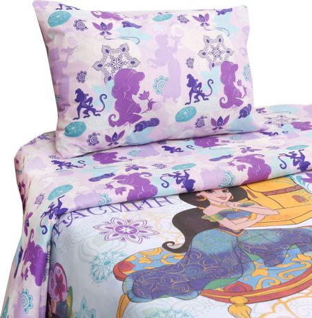 Комплект постельного белья Disney Принцесса Жасмин, 1343383, разноцветный, наволочка 50x70