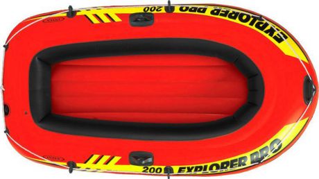 Лодка надувная Intex "Эксплорер про 200", с58357, красный, 196 х 102 х 33 см