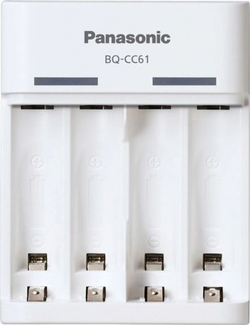 Зарядное устройство Panasonic Basic, BQ-CC61USB, для 2 или 4 аккумуляторов АА/ААА Ni-MH с USB-выходом