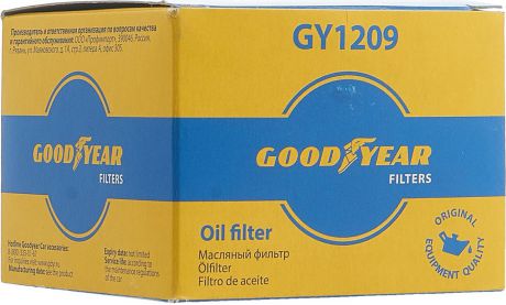 Масляный фильтр Goodyear, GY1209, синий