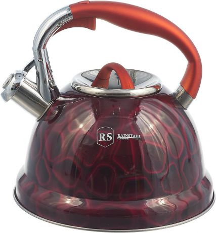 Чайник Rainstahl со свистком, 7639-27RSWK, красный, 2.7 л