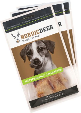 Лакомство для собак Nordic Deer "Лопатка говяжья", 3 шт по 40 г
