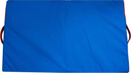 Матрас для животных ZOOexpress "Аквастоп" №1, 2 секционный, складной, со съемным чехлом,763211, синий, красный, 100 х 60 х 6 см