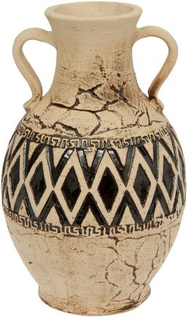 Ваза Керамика ручной работы "Герда", 1123765, бежевый, коричневый, 26 х 26 х 45 см
