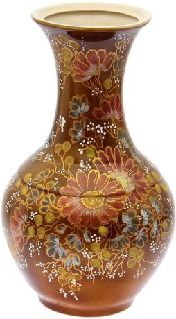 Ваза Керамика ручной работы "Аурелия", 1694518, коричневый
