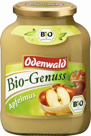 Фруктовые консервы Odenwald Яблочный мусс с маркировкой БИО, 580 мл