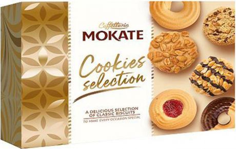 Печенье Mokate Ассорти, сдобное, песочное, 260 г