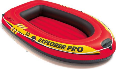 Лодка надувная Intex "Эксплорер про 50", с58354, красный, 137 х 85 х 23 см