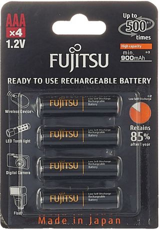 Аккумулятор Fujitsu, FDKB00008, тип ААА, 900 mAh, 4 шт