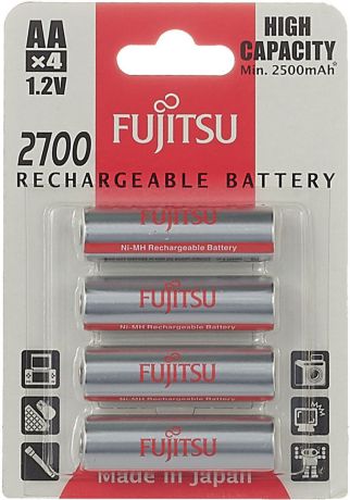 Аккумулятор Fujitsu, FDKB00010, тип АА, 2700 mAh, 4 шт