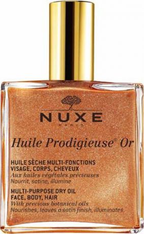 Масло для кожи Nuxe Prodigieuse Золотое Новая формула, для лица, тела и волос, 100 мл