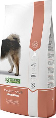 Корм сухой Nature’s Protection для собак средних пород, 4 кг