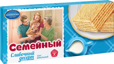 Торт Семейный "Сливочный десерт", 230 г